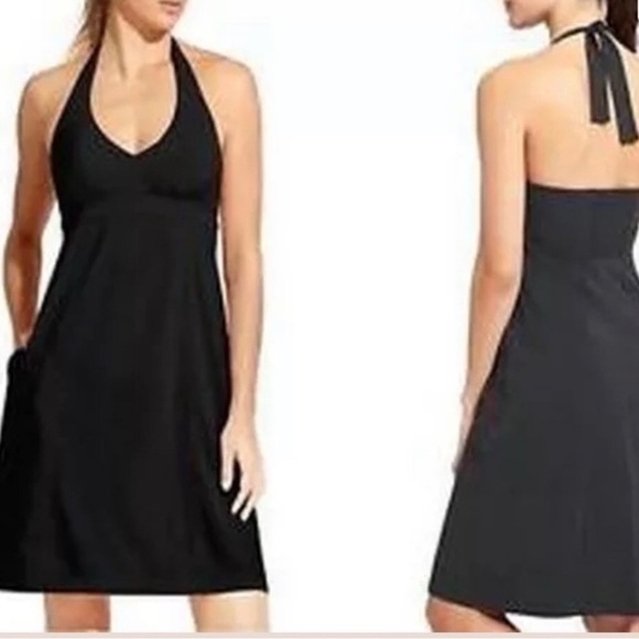 Atleta size 2p Black Pack Everywhere Halter Dress - Picture 1 of 5